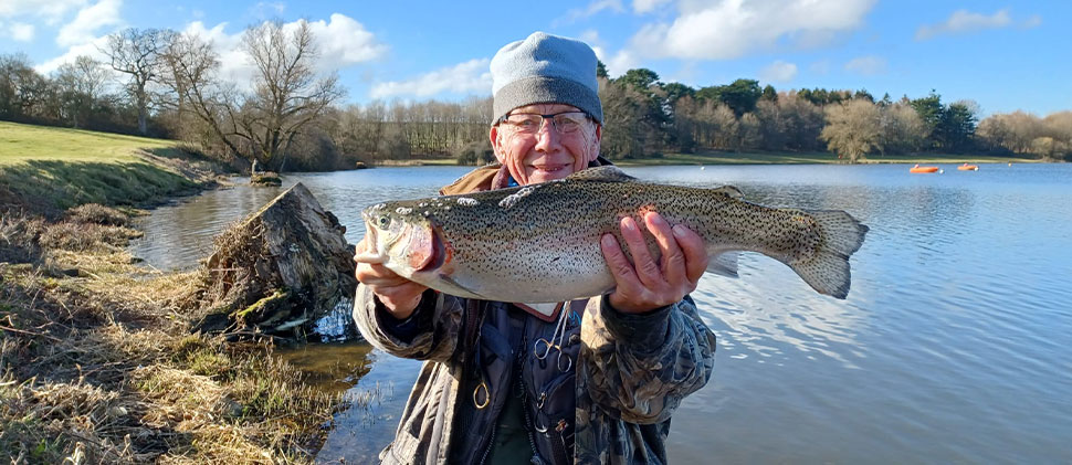 Angler holding a fish