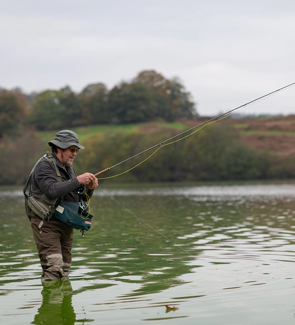 Man Fly Fishing