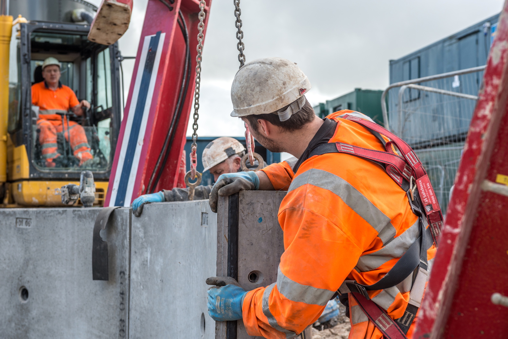 Employees working on improvement works